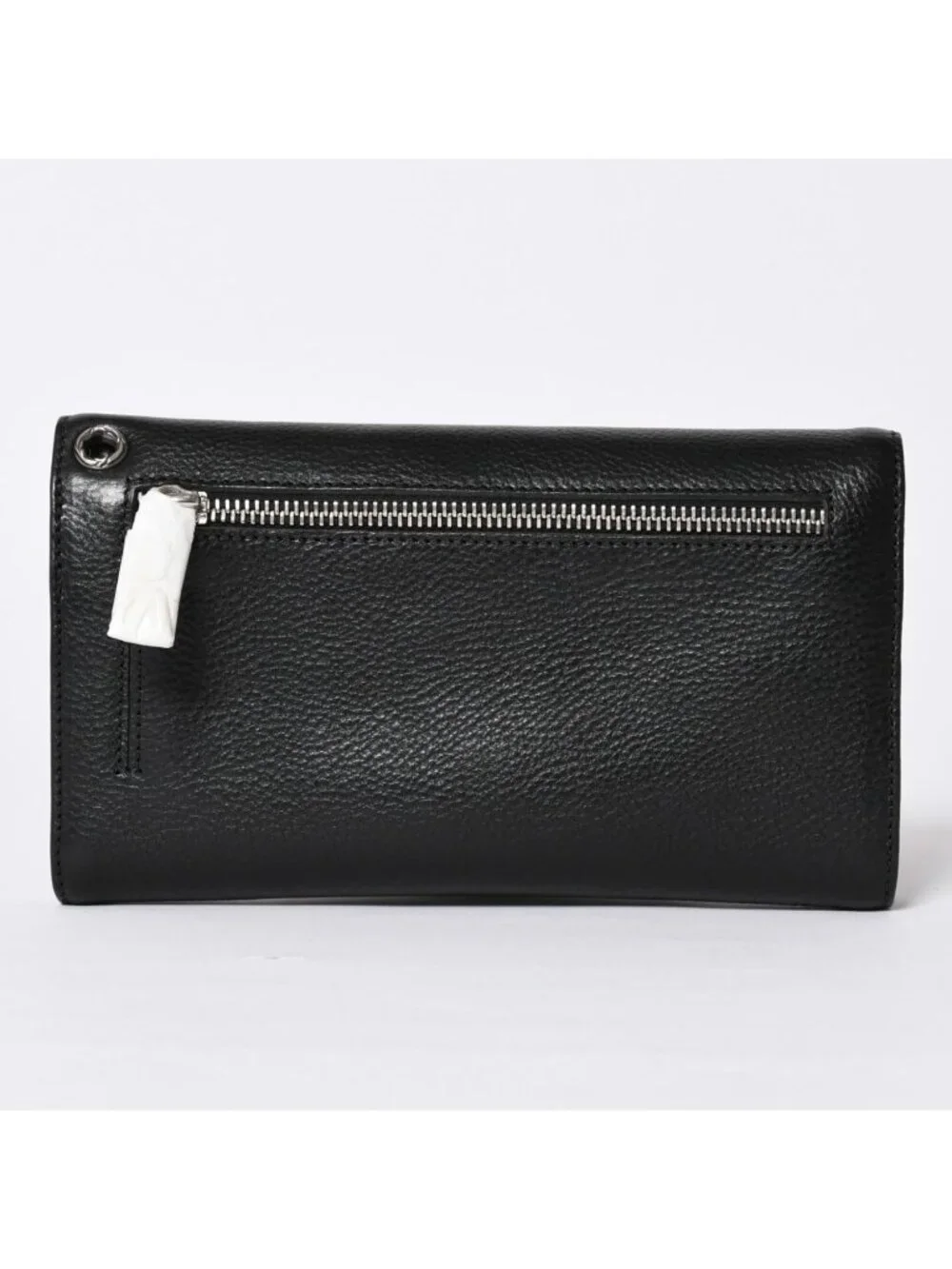 Chrome Hearts Wave Btn Novelty Blanc Wallet Cross Button Black